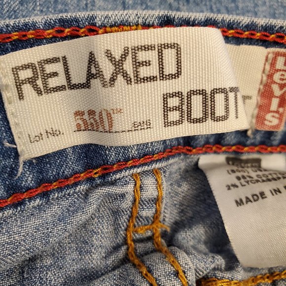 Levi's 550 Relaxed Boot Cut sz 8L Women's Jeans Medium Wash EUC - Picture 6 of 12